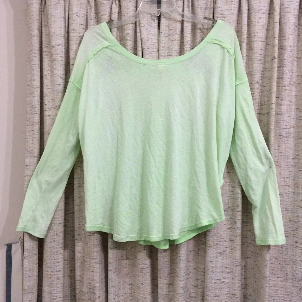 We The Free First Love Lace-Up Tee in Lime